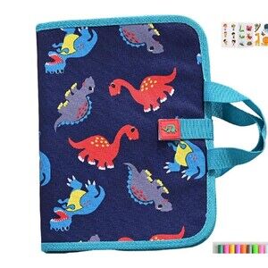 Erasable Coloring Book,Portable Dinosaur Pattern Erasable Doodle Book for Kids